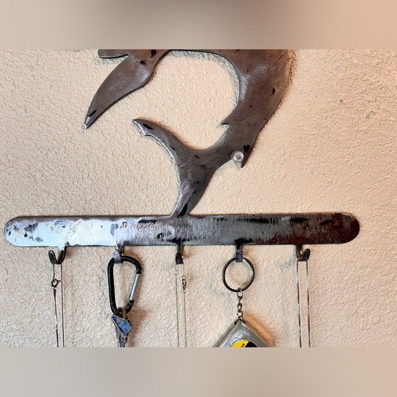HANDMADE steel key/necklace hooks _steel shark - Picture 5 of 8
